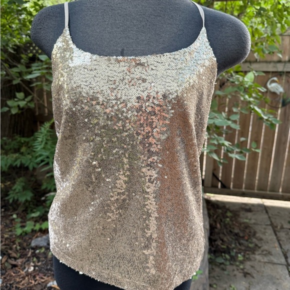 Joe Fresh Gold Sequin Camisole - Picture 2 of 8